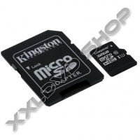 KINGSTON 32GB MICRO SDHC MEMÓRIAKÁRTYA UHS-I U1 CLASS 10 + ADAPTER (45/10 MB/S)