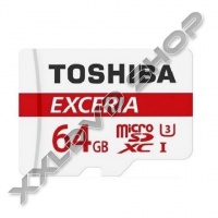 TOSHIBA EXCERIA 64GB MICRO SDHC MEMÓRIAKÁRTYA UHS-I CLASS 10 U3 + ADAPTER 