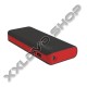 PLATINET POWER BANK 13000MAH + MICROUSB CABLE + TORCH BLACK/RED [42899]