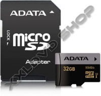 ADATA PREMIER PRO 32GB MICRO SDHC MEMÓRIAKÁRTYA UHS-I U3 CLASS 10 + ADAPER