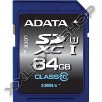 ADATA 64GB SDXC MEMÓRIAKÁRTYA UHS-I PREMIER,CLASS 10