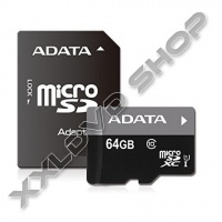 ADATA PREMIER 64GB MICRO SDXC MEMÓRIAKÁRTYA CLASS 10 + ADAPTER