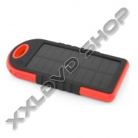 ESPERANZA EMP109KR SUN NAPELEMES KÜLSŐ AKKUMULÁTOR 5200MAH POWERBANK - PIROS ÉS FEKETE