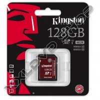 KINGSTON 128GB SDXC MEMÓRIAKÁRTYA U3 CLASS 10 (90/80 MB/S)