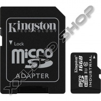KINGSTON 16GB MICRO SDHC MEMÓRIAKÁRTYA UHS-I INDUSTRIAL TEMP (90/45 MB/S) + ADAPTER 