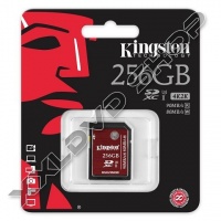 KINGSTON 256GB SDXC MEMÓRIAKÁRTYA U3 CLASS 10 (90/80 MB/S)
