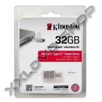 KINGSTON DT MICRODUO 3C 32GB PENDRIVE - USB 3.0/3.1 + USB TYPE-C