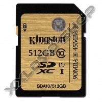 KINGSTON 512GB SDXC MEMÓRIAKÁRTYA UHS-I CLASS 10 (90/45 MB/S)