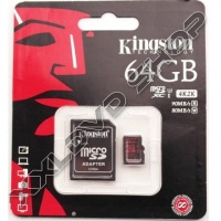 KINGSTON 64GB MICRO SDXC MEMÓRIAKÁRTYA UHS-I CLASS U3 (90/80 MB/S) + ADAPTER