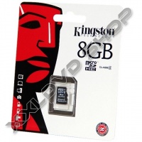 KINGSTON 8GB MICRO SDHC MEMÓRIAKÁRTYA CLASS 4