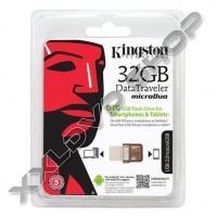 KINGSTON DT MICRODUO OTG 32GB PENDRIVE USB 2.0 + MICRO USB - ANDROID TELEFONOKHOZ, TABLETEKHEZ 