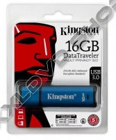 KINGSTON DTVP30 16GB PENDRIVE - 256BIT AES TITKOSÍTOTT - USB 3.0 