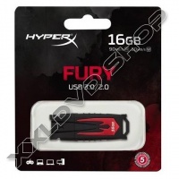 KINGSTON HYPERX FURY 16GB PENDRIVE USB 3.0 (90R/30W) PIROS