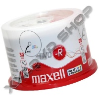 MAXELL DVD-R 16X TELJES FELÜLETÉN NYOMTATHATÓ LEMEZ - CAKE (50)