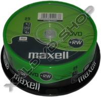 MAXELL DVD+RW 4X LEMEZ - CAKE (25) REPACK