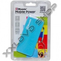 MSONIC POWER BANK 5000MAH, LI-ION - KÉK