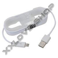 OMEGA FABRIC BRAIDED MICRO USB KÁBEL 1,5M SILVER