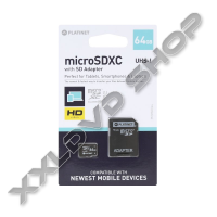 PLATINET 64GB MICRO SDHC MEMÓRIAKÁRTYA CLASS 10 + ADAPTER