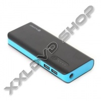 PLATINET POWER BANK 8000MAH + MICROUSB CABLE + TORCH BLACK/BLUE [42417]