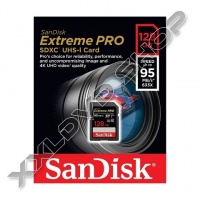 SANDISK EXTREME PRO 128GB SDXC MEMÓRIAKÁRTYA 4K UHS-I U3 CLASS 10 (95/90 MB/S)