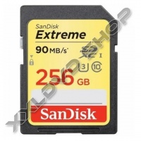 SANDISK EXTREME 256GB SDHC MEMÓRIAKÁRTYA UHS-I U3 CLASS 10