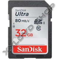 SANDISK ULTRA 32GB SDHC MEMÓRIAKÁRTYA UHS-I CLASS 10 (80 MB/S)