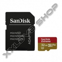 SANDISK EXTREME 32GB MICRO SDHC MEMÓRIAKÁRTYA UHS-I U3 V30 CLASS 10 (90/40 MB/S) + ADAPTER