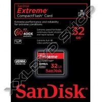 SANDISK EXTREME 32GB COMPACT FLASH MEMÓRIAKÁRTYA