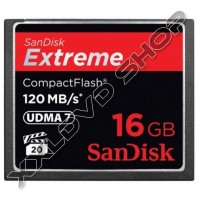 SANDISK EXTREME 16GB COMPACT FLASH MEMÓRIAKÁRTYA