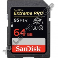 SANDISK EXTREME PRO 64GB SDXC MEMÓRIAKÁRTYA 4K UHS-I U3 CLASS 10 (95/90 MB/S)