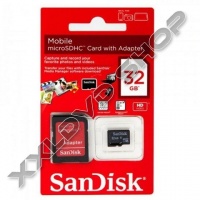 SANDISK 32GB MICRO SDHC MEMÓRIAKÁRTYA CLASS 4 + ADAPTER