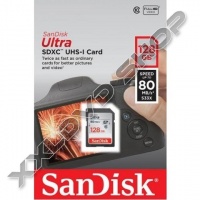 SANDISK ULTRA 128GB SDXC MEMÓRIAKÁRTYA UHS-I CLASS 10 (80 MB/S)