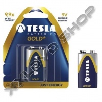 TESLA 9V ALKÁLI ELEM GOLD+ (BLISTER) 6F22