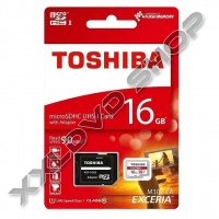 TOSHIBA EXCERIA 16GB MICRO SDHC MEMÓRIAKÁRTYA UHS-I CLASS 10 + ADAPTER