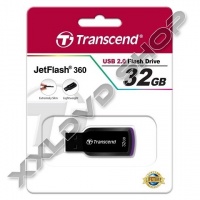 TRANSCEND 32GB USB 2.0 PENDRIVE JETFLASH 360 FEKETE / LILA
