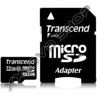 TRANSCEND 32GB MICRO SDHC MEMÓRIAKÁRTYA CLASS 10 (30 MB/S) + ADAPTER