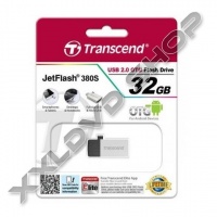 TRANSCEND 32GB USB 2.0 PENDRIVE JETFLASH 380 OTG EZÜST 