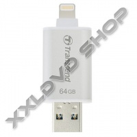 TRANSCEND 64GB USB 3.1 LIGHTNING PENDRIVE JETDRIVE GO 300 FEHÉR 