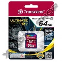 TRANSCEND 64GB SDXC MEMÓRIAKÁRTYA CL10 UHS-I