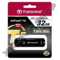 TRANSCEND 32GB USB 3.0 PENDRIVE JETFLASH 750 FEKETE