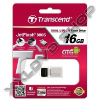 TRANSCEND 16GB USB 3.0 PENDRIVE JETFLASH 880 OTG EZÜST 