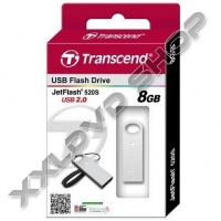 TRANSCEND 8 GB USB 2.0 PENDRIVE JETFLASH 520 FÉM EZÜST 