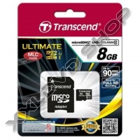 TRANSCEND 8GB MICRO SDHC MEMÓRIAKÁRTYA CL10 UHS-I 600X 