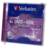 VERBATIM DVD+R DL 8X 8,5GB LEMEZ, NORMÁL TOKBAN (1)