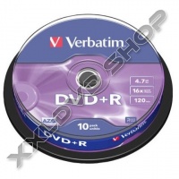 VERBATIM DVD+R 16X LEMEZ - CAKE (10)
