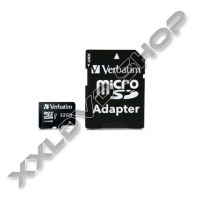 VERBATIM 32GB MICRO SDHC MEMÓRIAKÁRTYA - CLASS 10 + ADAPTER