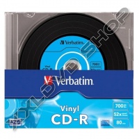 VERBATIM CD-R AZO DATA VINYL 52X LEMEZ - SLIM TOKBAN (10)
