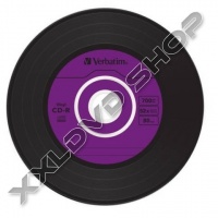 VERBATIM CD-R AZO DATA VINYL 52X LEMEZ - SLIM TOKBAN (10)