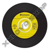 VERBATIM CD-R AZO DATA VINYL 52X LEMEZ - SLIM TOKBAN (10)