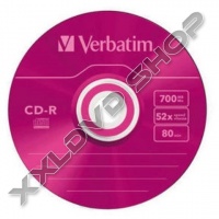 VERBATIM CD-R 52X 700MB AZO SZÍNES LEMEZEK - SLIM TOKBAN (10)